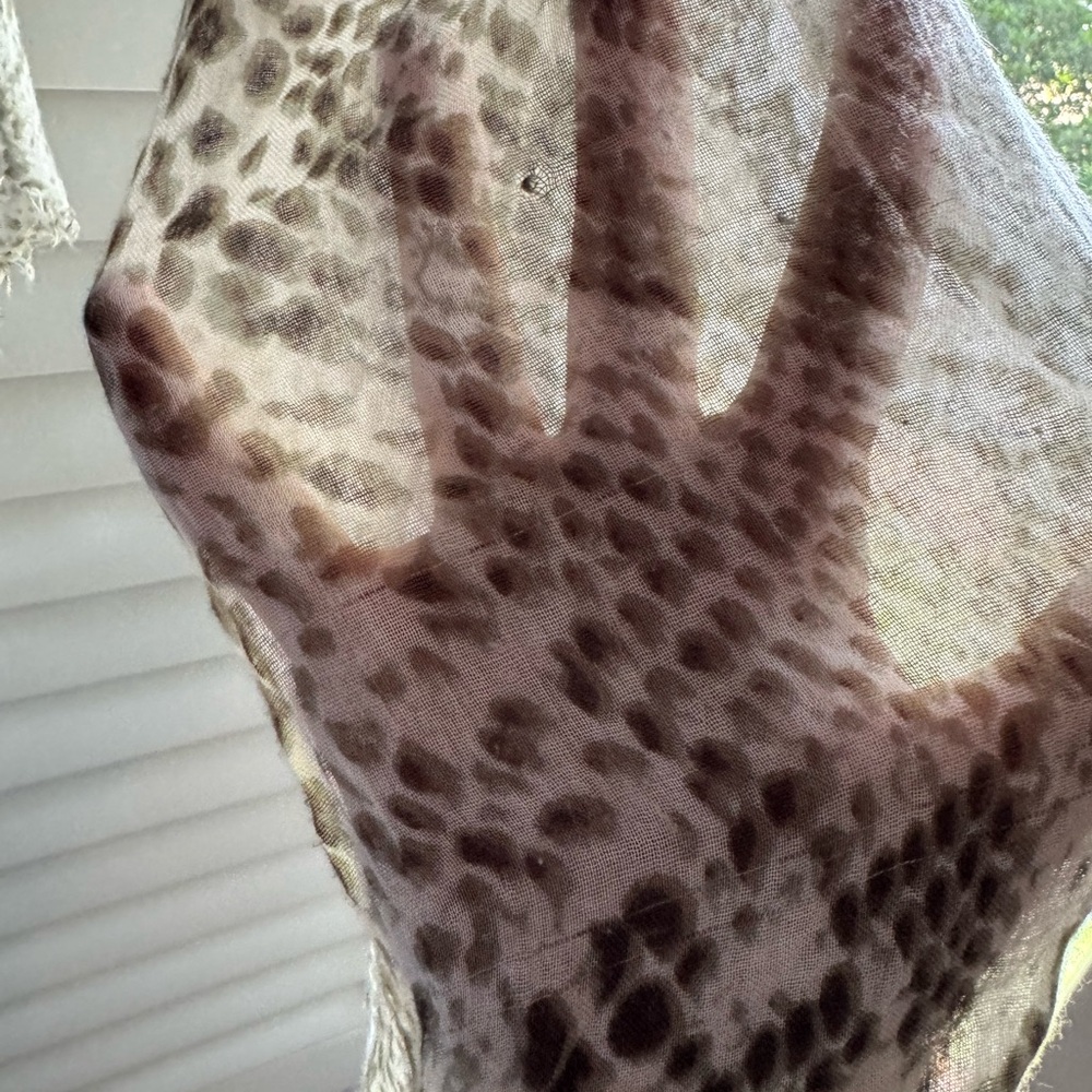 Michael Stars Vintage Python Print Tissue Scarf - image 3